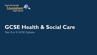 Year 8 to 9 Options GCSE Health amp Social Care [upl. by Nalyac]