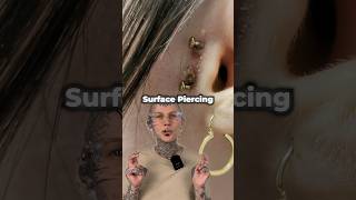 Surface Piercing ist kein Permanentes Piercing 😳 piercing schmuck [upl. by Gonta367]