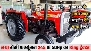 New Massey Ferguson 245 Di 2023 Review  50HP मे सबसे ज्यादा माइलेज देने वाला ट्रैक्टर [upl. by Rebel486]