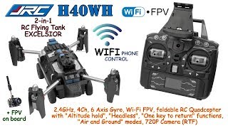 JJRC H40WH WiFi FPV foldable RC Quadcopter Alt hold Headless One key to return 720P Camera [upl. by Sanjay]