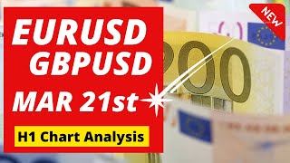 EURUSD and GBP USD Daily Analysis for March 21 2024 [upl. by Ariay]