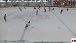 KHS Varsity Boys Ice Hockey vs Winchendon School Jan 20th 100pm ET [upl. by Nomrah798]