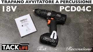 Recensione Trapano avvitatore a batteria TACKLIFE 18V PCD04C Con percussione ricaricabile [upl. by Sirred66]