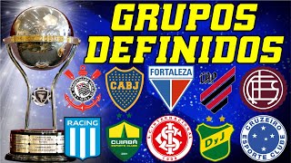 COPA SULAMERICANA 2024  GRUPOS DEFINIDOS [upl. by Marley2]