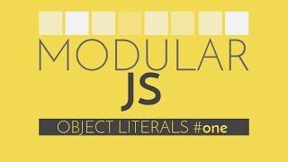 Modular Javascript  Javascript Tutorial on the Object Literal Pattern [upl. by Cy]