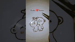 Dudu ❤️ bubu drawing mehandiart short youtubeshort [upl. by Vachill]