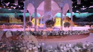 Video Mapping Wedding in International Exhibition Centre Doha Qatar by Olivier Dolz Wedding Planner [upl. by Yeniffit]