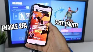 How to ENABLE 2FA FORTNITE EASY METHOD FREE EMOTE [upl. by Hanonew]