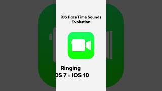 iOS FaceTime Sounds Evolution smartphone iphone ios sounds evolution [upl. by Gnat]