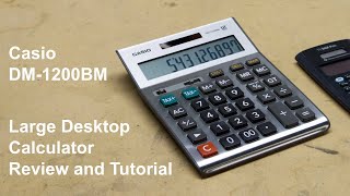 Casio DM1200BM Desktop Financial Calculator Review and Tutorial [upl. by Hungarian236]