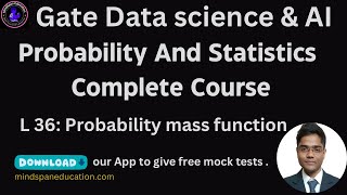 36 PMF Probability for Gate data science and ai BY ABHINANDAN gateda gateexam gate2025 pmf [upl. by Everett975]