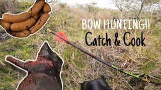 Wild HOG amp Mouflon SHEEP bow HUNT Big Island HAWAII  CaTcH AnD CoOk [upl. by Orihakat]