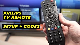 How to Program Your Philips Universal Remote Control  CODES LIST [upl. by Nylehtak84]