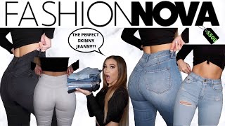 FASHION NOVA DENIM TRY ON HAUL 2020 THE PERFECT JEANS  BEAUTYYBEYY [upl. by Hekking]