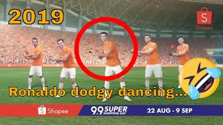 ITS REAL WATCH  Ronaldo’s dodgy dancing for shopping app advert 😂 2019 HD [upl. by Huba210]