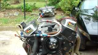 NASTY 468 BIG BLOCK CHEVY ENGINE START UPCRAZY CAM INSANE EXHAUSTHIGH TECH REDNECKS [upl. by Shank190]