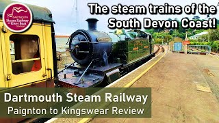 Dartmouth Steam Railway  Paignton to Kingswear Train Review [upl. by Ednihek]