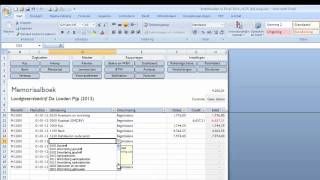 Boekhouden in Excel  Beginbalans [upl. by Dugaid]
