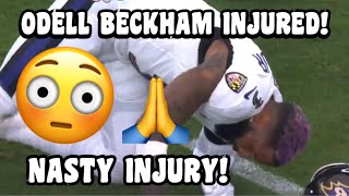 Odell Beckham Jr INJURY 😰 Lamar Jackson throws HOSPITAL PASS  Ravens vs Cardinals 2023 highlights [upl. by Tatiania597]