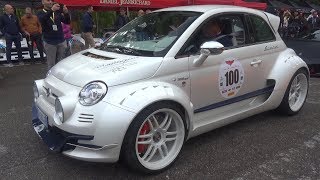 Giannini 350 GP  EXTREME Modified RWD Fiat 500 Swap Alfa 4C Turbo Engine [upl. by Notlih]