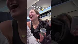 Dad Surprises His Daughter On A Plane ❤️ [upl. by Seiber]