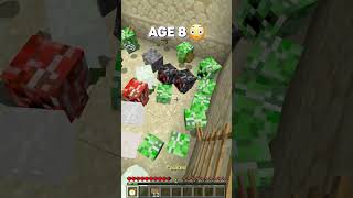 POV Ultra Toxic Friend at different Ages meme minecraft shorts [upl. by Dranyl]