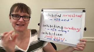 How to Pronounce Inhibit Inhibited Inhibiting and Inhibition [upl. by Lana304]