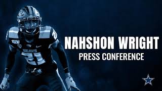 Nahshon Wright Draft Day Conference Call  Dallas Cowboys 2021 [upl. by Mozart]