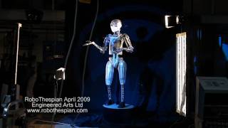 Back Stage with RoboThespian the humanoid robot [upl. by Glenn]