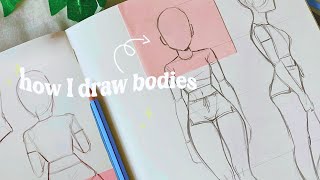 How I draw bodies 💓 [upl. by Tima]