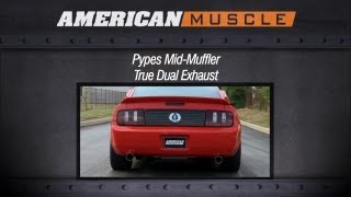 20052010 Mustang Pypes Exhaust Sound Clip MidMuffler True Dual V6 Review [upl. by Beck443]