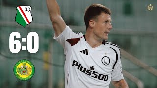 legia warszawa caernarfon town fc  60  SKRÓT MECZU  uecl kwalifikacje 202425 [upl. by Dnamron]