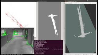 2D grid mapping and navigation with ORBSLAM 2 indoor [upl. by Idnak]