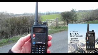 Baofeng UV 5X  Field Test  Power Test  SDR Record SDR RTL2832U amp R820T2 USB [upl. by Bej68]