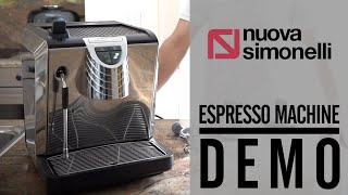 Espresso Resto Demo  Nuova Simonelli Oscar II upgraded [upl. by Durkin]