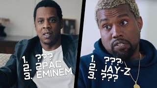 Rappers Name Their Top 5 Favorite Rappers of ALLTIME JayZ Kanye West Diddy Lil Wayne amp more [upl. by Shulins]