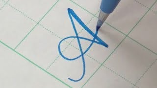 How to write Copperplate Calligraphy Alphabet with a Pentel Touch Brush Pen [upl. by Lilias]