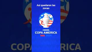 Así quedaron las zonas para la Copa América 2024 [upl. by Pinckney655]