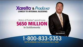 Goldwater Law Firm  Xarelto and Pradaxa Recall 8335353 Version 2015 [upl. by Lyssa87]