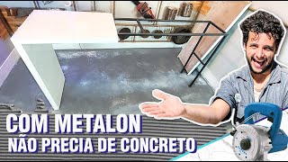 BANCADA DE PORCELANATO ESTRUTURADO EM PERFIL DE METALON  SEM CONCRETO  FAÇA VOCÊ MESMO [upl. by Carmella]