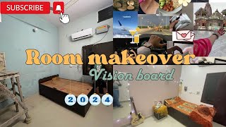 RANDOM POINTLESS VLOG  VISION BOARD 2024 ROOM DECOR Meesho SELFCARE PRODUCTS AmazonInOfficial [upl. by Etnomaj]