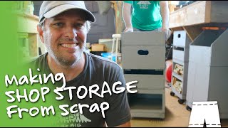 How To Make Shop Storage Boxes From Scrap Wood  Taking Action To Change My Hoarding  Ep11 [upl. by Aramanta405]