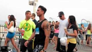 Jersey Shore cast filming season 5 in Seaside Heights HD [upl. by Dnama]