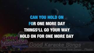 Hold On  Shamrock  Karaoke [upl. by Chapnick]