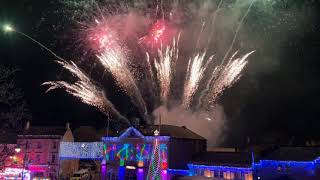 Melksham Christmas Lights Switchon and Fireworks 2023 [upl. by Adnwahs]