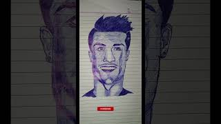 Cr ronaldo drawing art youtubeshorts viralvideo arttonature750 [upl. by Lonne]