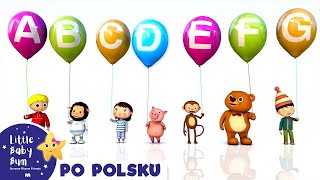 Balonowy alfabet  Uczymy się literek  Piosenki dla dzieci po polsku  30 minut  Little Baby Bum [upl. by Varini]