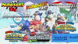 Mario Kart 64 Sherbet Land ULTIMATE MASHUP N64DS BetaDSWiiMampS 2010MampS 2014Newer SMBWii [upl. by Marciano563]