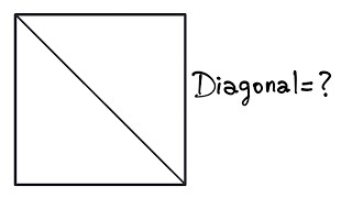Calcular la diagonal de un cuadrado [upl. by Assele]
