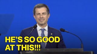 Pete Buttigieg BRINGS THE HOUSE DOWN In Vegas Full Speech [upl. by Schell]